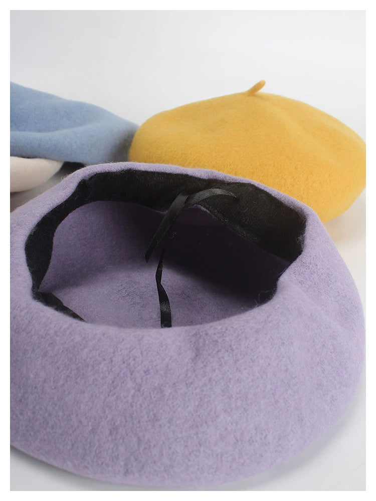 99%純ウール ベレー帽 Painter's Wool Palette